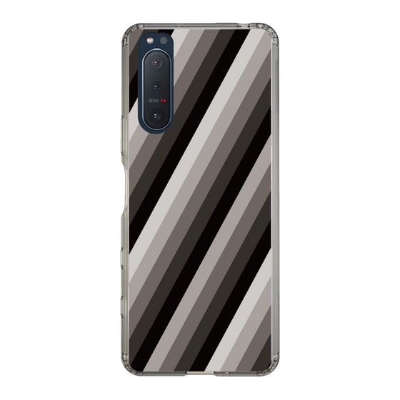 スリムプロテクションケース［ Middle Stripe - Black ］