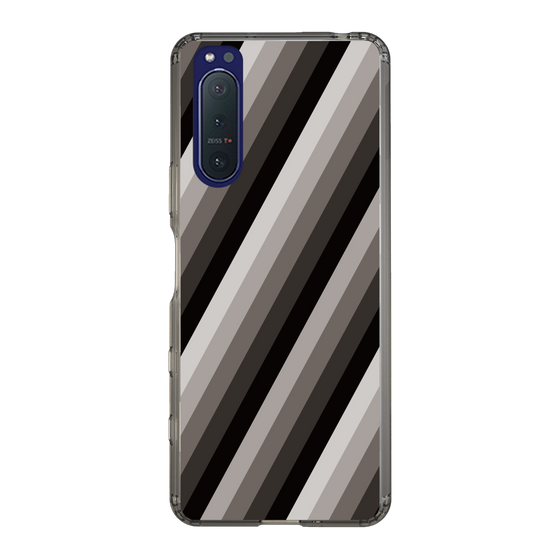 スリムプロテクションケース［ Middle Stripe - Black ］