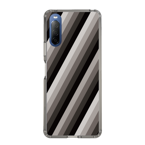 スリムプロテクションケース［ Middle Stripe - Black ］