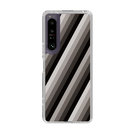 スリムプロテクションケース［ Middle Stripe - Black ］