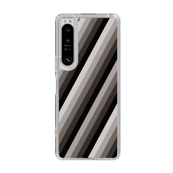 スリムプロテクションケース［ Middle Stripe - Black ］