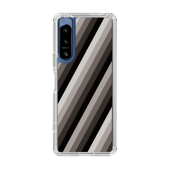 スリムプロテクションケース［ Middle Stripe - Black ］