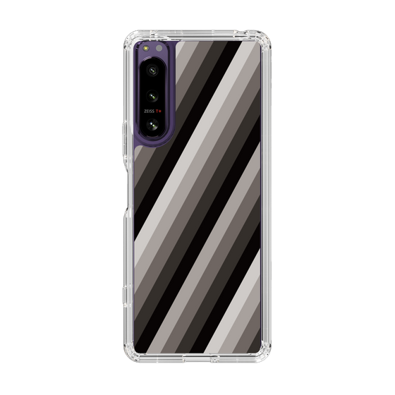スリムプロテクションケース［ Middle Stripe - Black ］