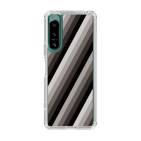 スリムプロテクションケース［ Middle Stripe - Black ］