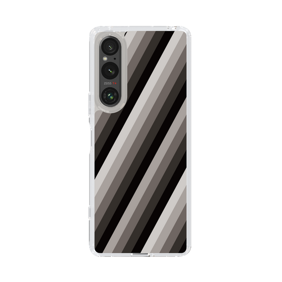 スリムプロテクションケース［ Middle Stripe - Black ］
