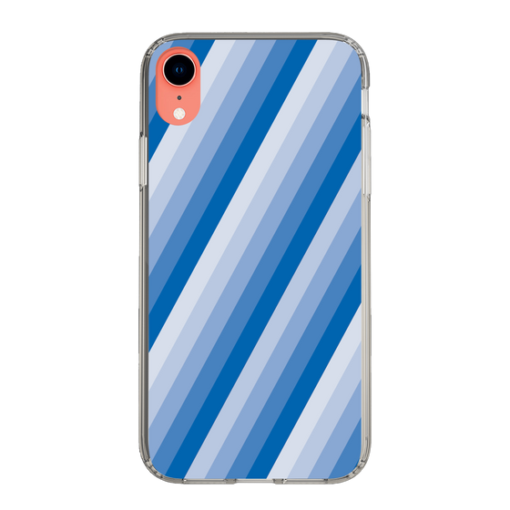 スリムプロテクションケース［ Middle Stripe - Blue ］