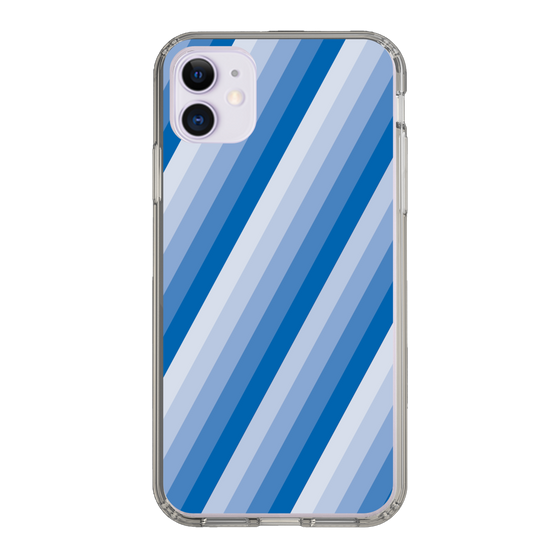スリムプロテクションケース［ Middle Stripe - Blue ］