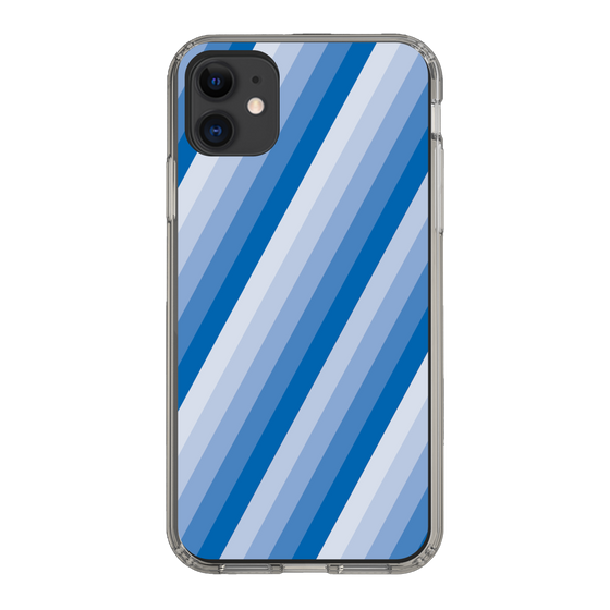 スリムプロテクションケース［ Middle Stripe - Blue ］