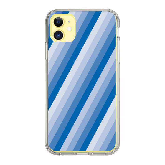 スリムプロテクションケース［ Middle Stripe - Blue ］