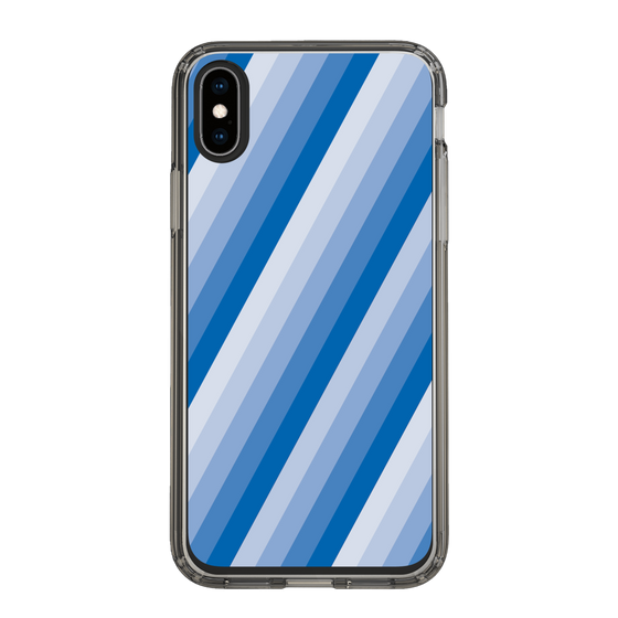 スリムプロテクションケース［ Middle Stripe - Blue ］