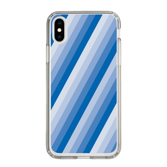 スリムプロテクションケース［ Middle Stripe - Blue ］