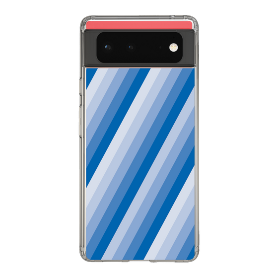 スリムプロテクションケース［ Middle Stripe - Blue ］