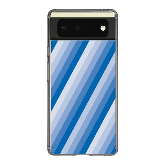 スリムプロテクションケース［ Middle Stripe - Blue ］