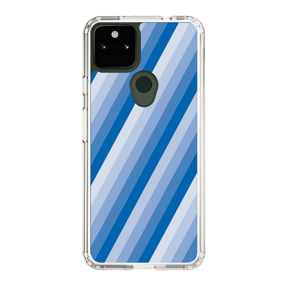 スリムプロテクションケース［ Middle Stripe - Blue ］