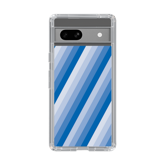 スリムプロテクションケース［ Middle Stripe - Blue ］
