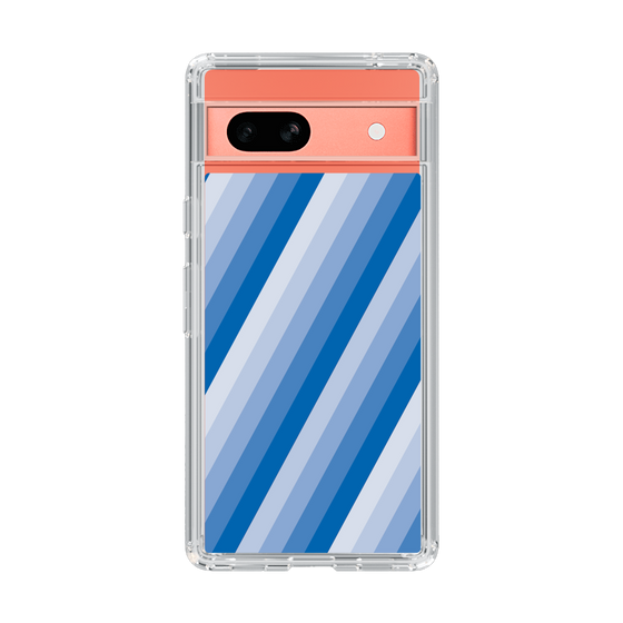 スリムプロテクションケース［ Middle Stripe - Blue ］
