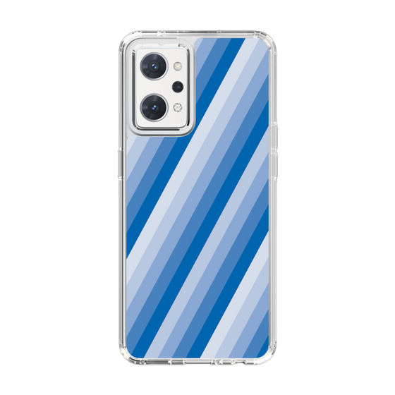 スリムプロテクションケース［ Middle Stripe - Blue ］