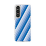 スリムプロテクションケース［ Middle Stripe - Blue ］