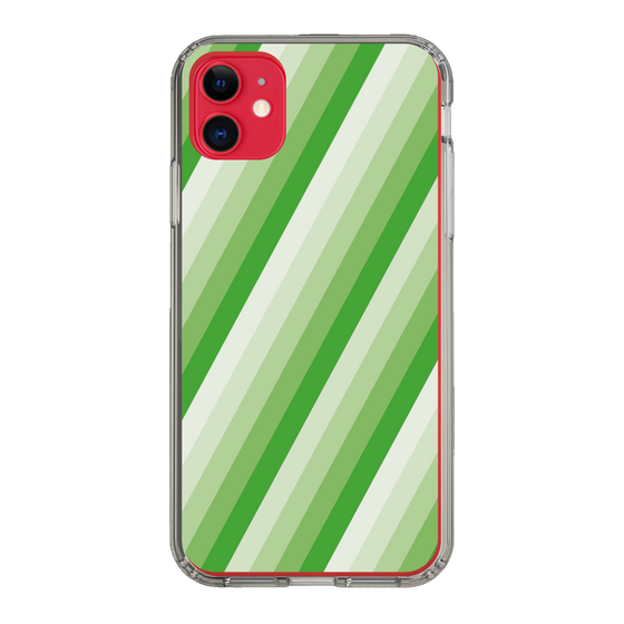 スリムプロテクションケース［ Middle Stripe - Green ］