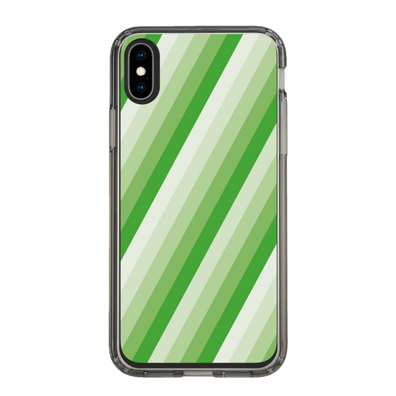 スリムプロテクションケース［ Middle Stripe - Green ］