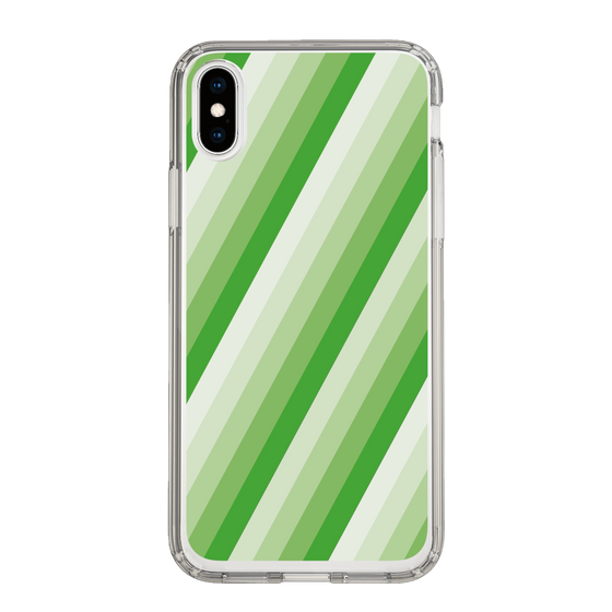 スリムプロテクションケース［ Middle Stripe - Green ］