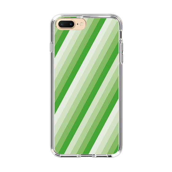 スリムプロテクションケース［ Middle Stripe - Green ］