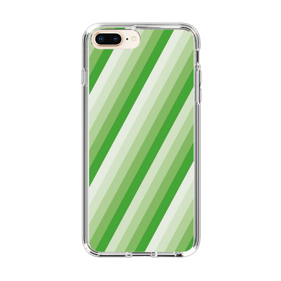 スリムプロテクションケース［ Middle Stripe - Green ］