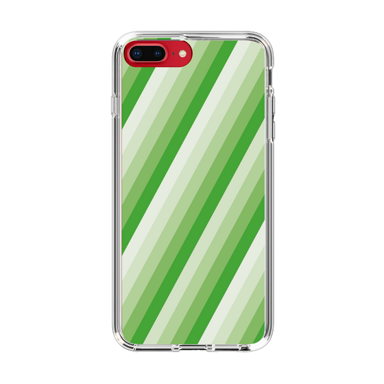 スリムプロテクションケース［ Middle Stripe - Green ］