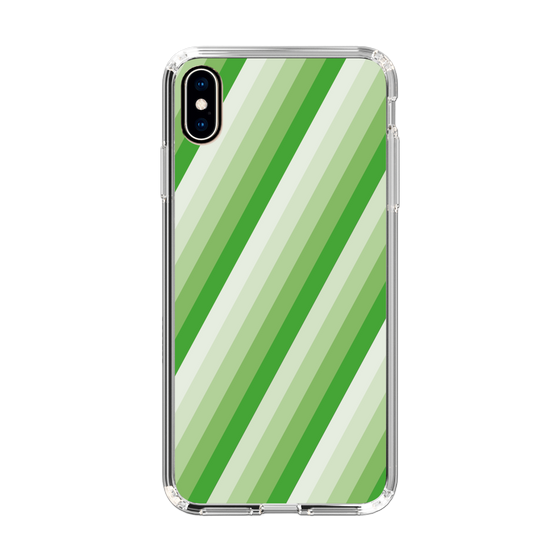 スリムプロテクションケース［ Middle Stripe - Green ］