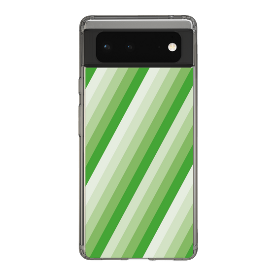 スリムプロテクションケース［ Middle Stripe - Green ］