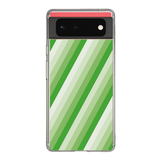 スリムプロテクションケース［ Middle Stripe - Green ］
