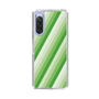 スリムプロテクションケース［ Middle Stripe - Green ］