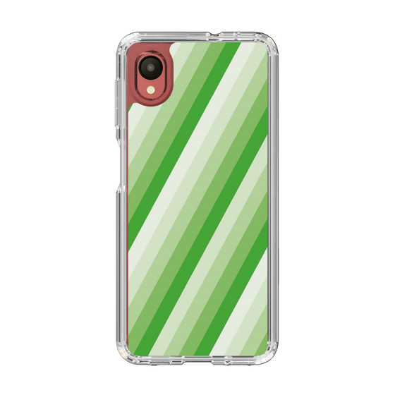 スリムプロテクションケース［ Middle Stripe - Green ］