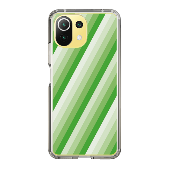 スリムプロテクションケース［ Middle Stripe - Green ］