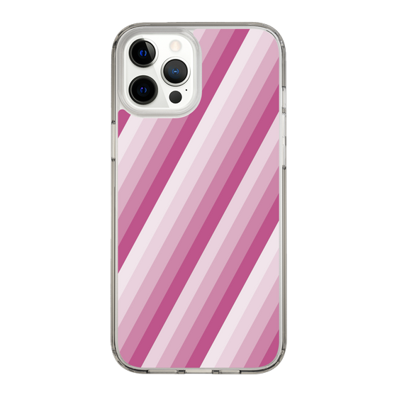 スリムプロテクションケース［ Middle Stripe - Pink ］