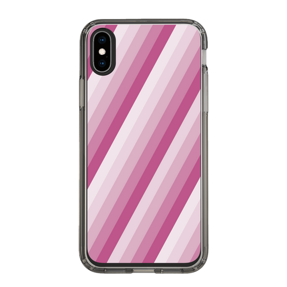 スリムプロテクションケース［ Middle Stripe - Pink ］