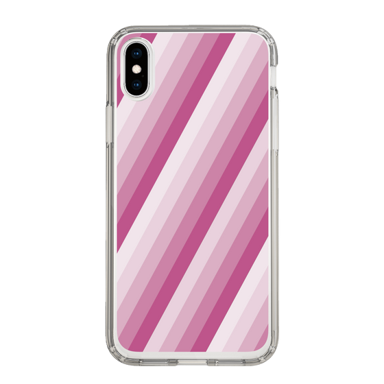 スリムプロテクションケース［ Middle Stripe - Pink ］