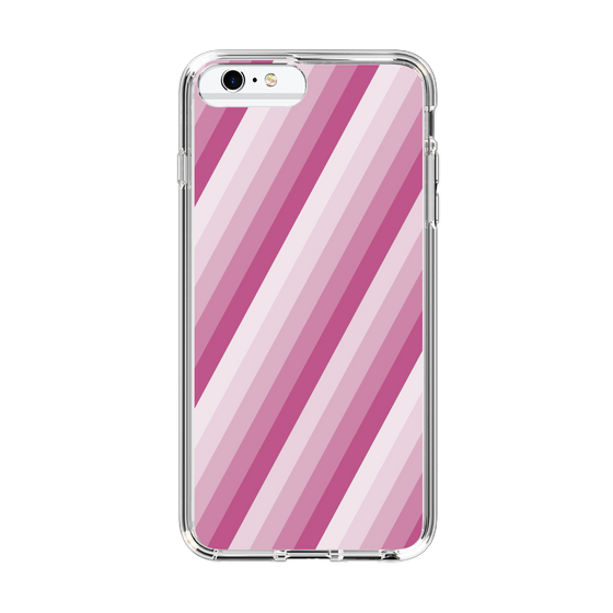 スリムプロテクションケース［ Middle Stripe - Pink ］