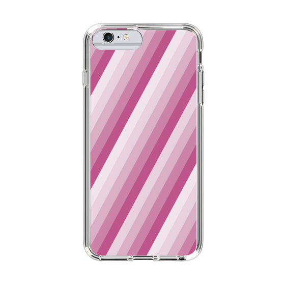 スリムプロテクションケース［ Middle Stripe - Pink ］