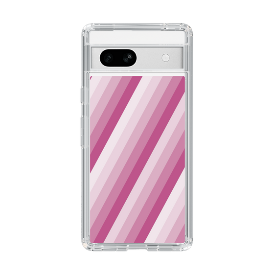 スリムプロテクションケース［ Middle Stripe - Pink ］
