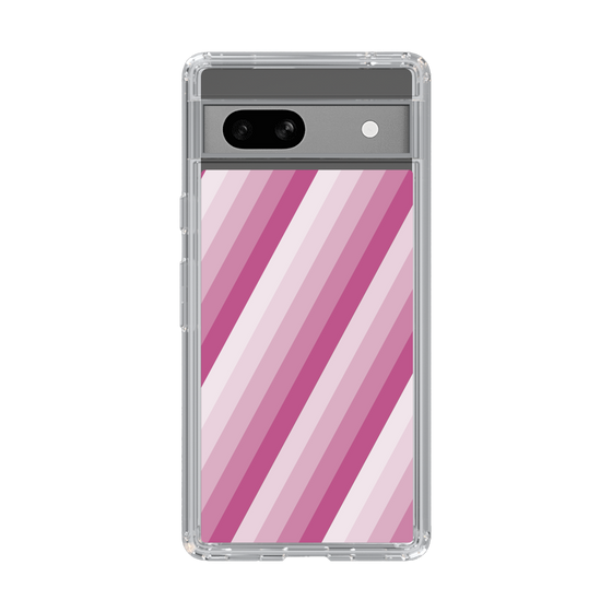 スリムプロテクションケース［ Middle Stripe - Pink ］