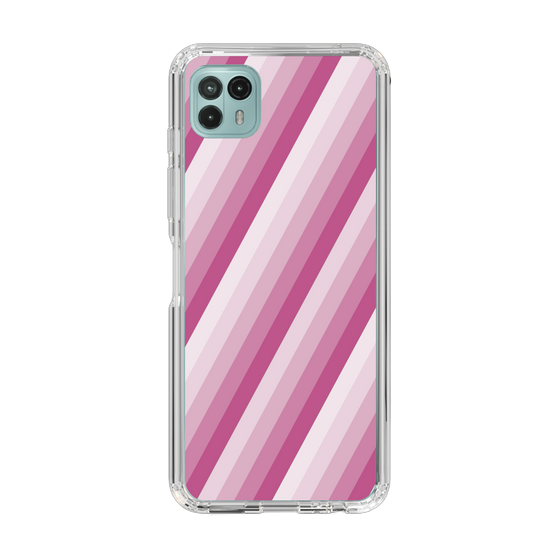 スリムプロテクションケース［ Middle Stripe - Pink ］