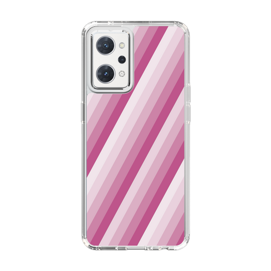 スリムプロテクションケース［ Middle Stripe - Pink ］