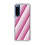 スリムプロテクションケース［ Middle Stripe - Pink ］