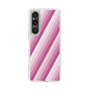 スリムプロテクションケース［ Middle Stripe - Pink ］