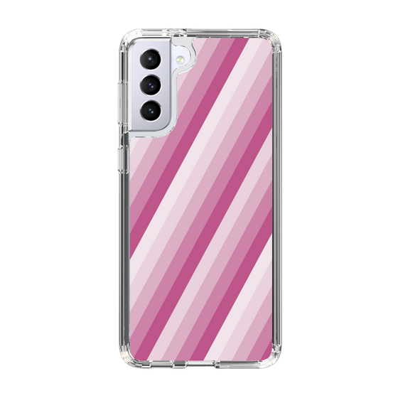 スリムプロテクションケース［ Middle Stripe - Pink ］