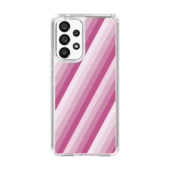 スリムプロテクションケース［ Middle Stripe - Pink ］