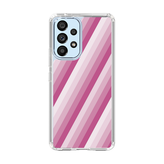 スリムプロテクションケース［ Middle Stripe - Pink ］