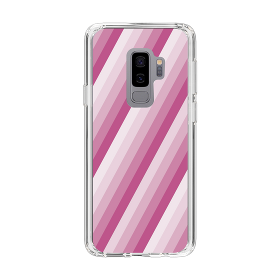 スリムプロテクションケース［ Middle Stripe - Pink ］