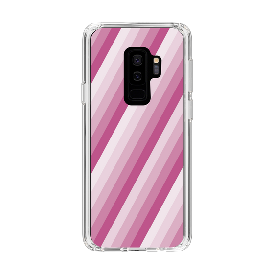 スリムプロテクションケース［ Middle Stripe - Pink ］